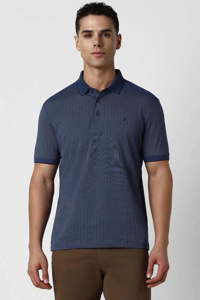 Textured-Cotton-Polo-Men-s-T-Shirt