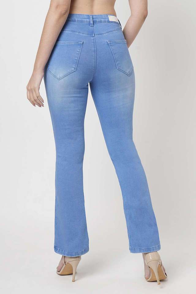High-Rise-Blended-Fabric-Skinny-Fit-Women-s-Jeans