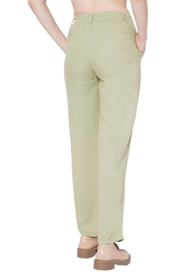 Solid-Viscose-Relaxed-Fit-Women-s-Trousers