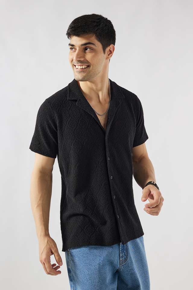 Textured-Blended-Fabric-Relaxed-Fit-Men-s-Casual-Wear-Shirt