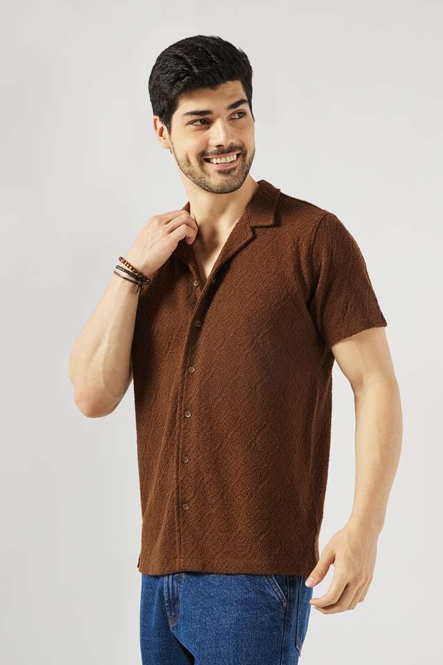 Textured-Blended-Fabric-Relaxed-Fit-Men-s-Casual-Wear-Shirt