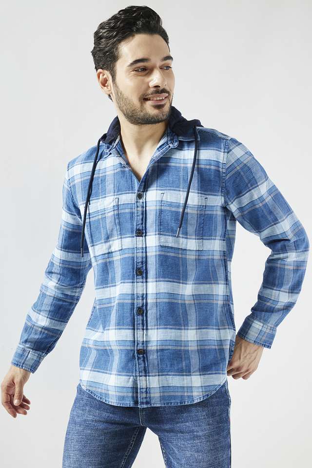 Checks-Cotton-Slim-Fit-Men-s-Casual-Wear-Shirt