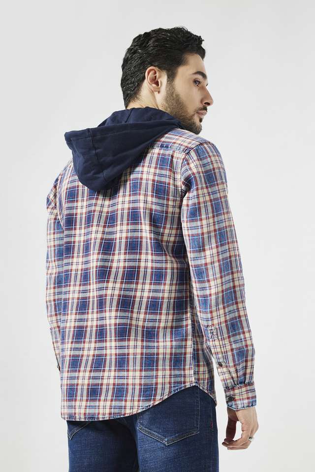 Checks-Cotton-Slim-Fit-Men-s-Casual-Wear-Shirt