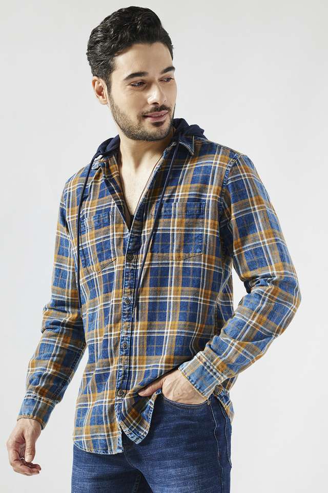 Checks-Cotton-Slim-Fit-Men-s-Casual-Wear-Shirt