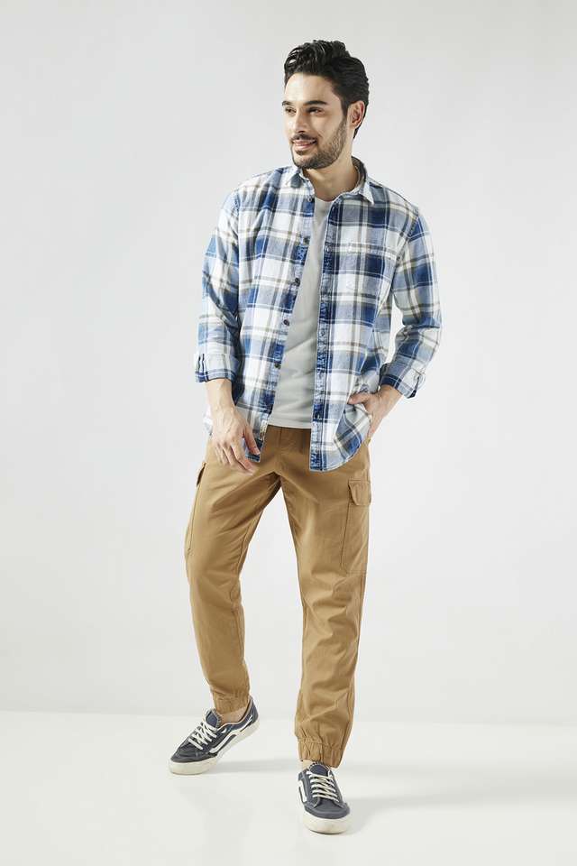 Checks-Cotton-Slim-Fit-Men-s-Casual-Wear-Shirt