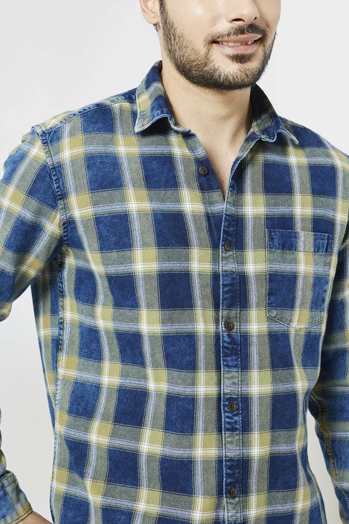 Checks-Cotton-Slim-Fit-Men-s-Casual-Wear-Shirt