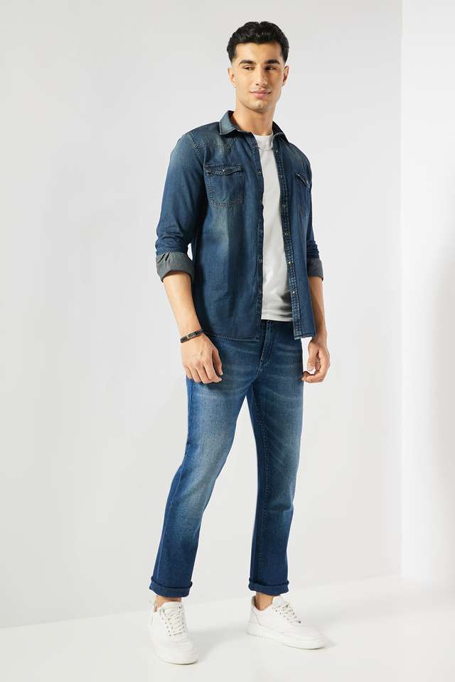 Solid-Cotton-Slim-Fit-Men-s-Casual-Wear-Shirt