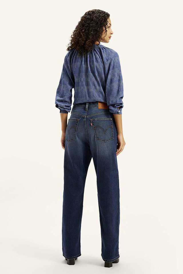 Buy Levis Indigo Mid Rise Cotton Bootcut Fit Women's Jeans
