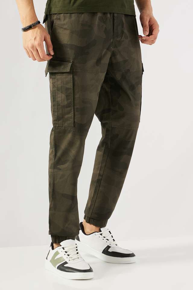 Camouflage-Cotton-Blend-Slim-Fit-Men-s-Joggers