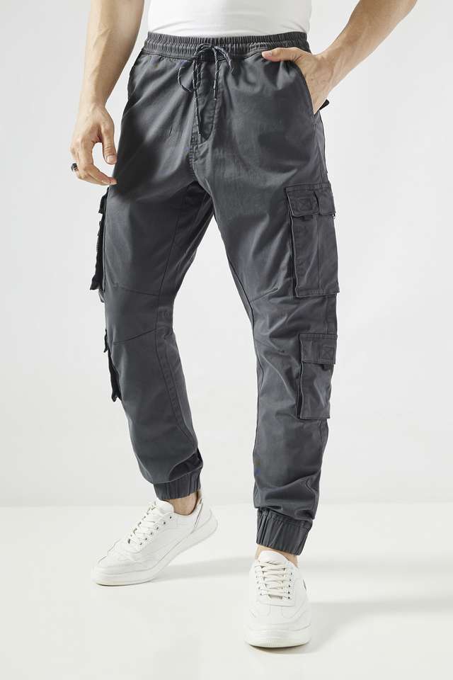 Solid-Cotton-Slim-Fit-Men-s-Joggers