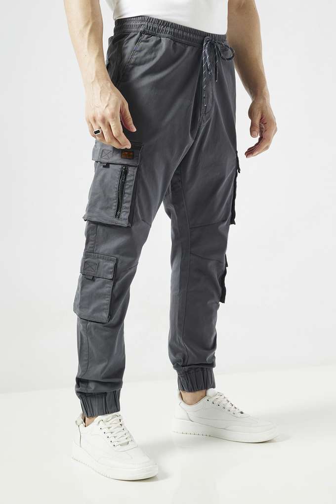 Solid-Cotton-Slim-Fit-Men-s-Joggers