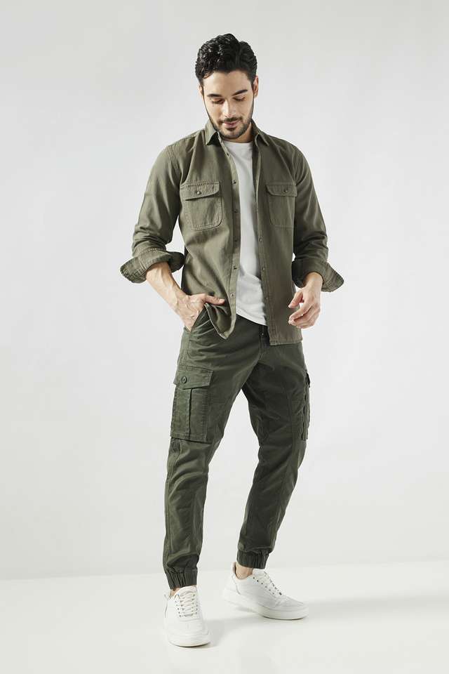 Solid-Cotton-Blend-Slim-Fit-Men-s-Joggers