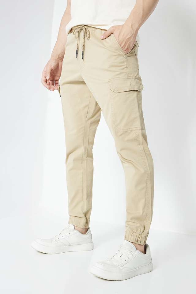 Solid-Cotton-Blend-Slim-Fit-Men-s-Joggers