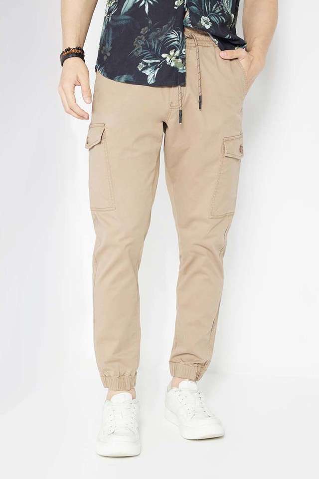 Solid-Cotton-Blend-Slim-Fit-Men-s-Joggers