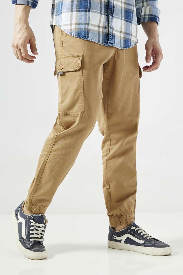 Solid-Cotton-Blend-Slim-Fit-Men-s-Joggers