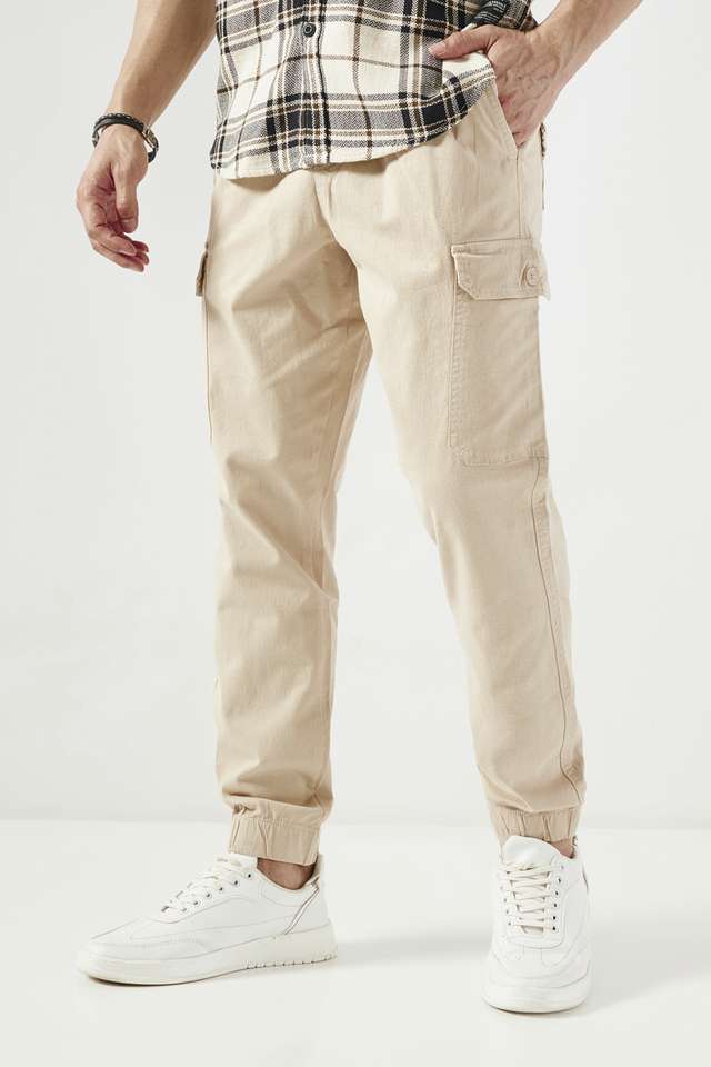 Solid-Cotton-Blend-Slim-Fit-Men-s-Joggers