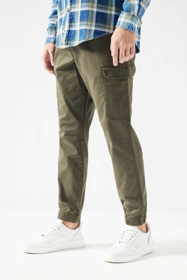 Solid-Cotton-Blend-Slim-Fit-Men-s-Joggers