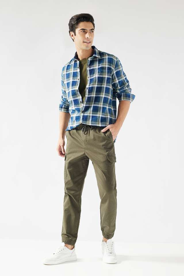 Solid-Cotton-Blend-Slim-Fit-Men-s-Joggers