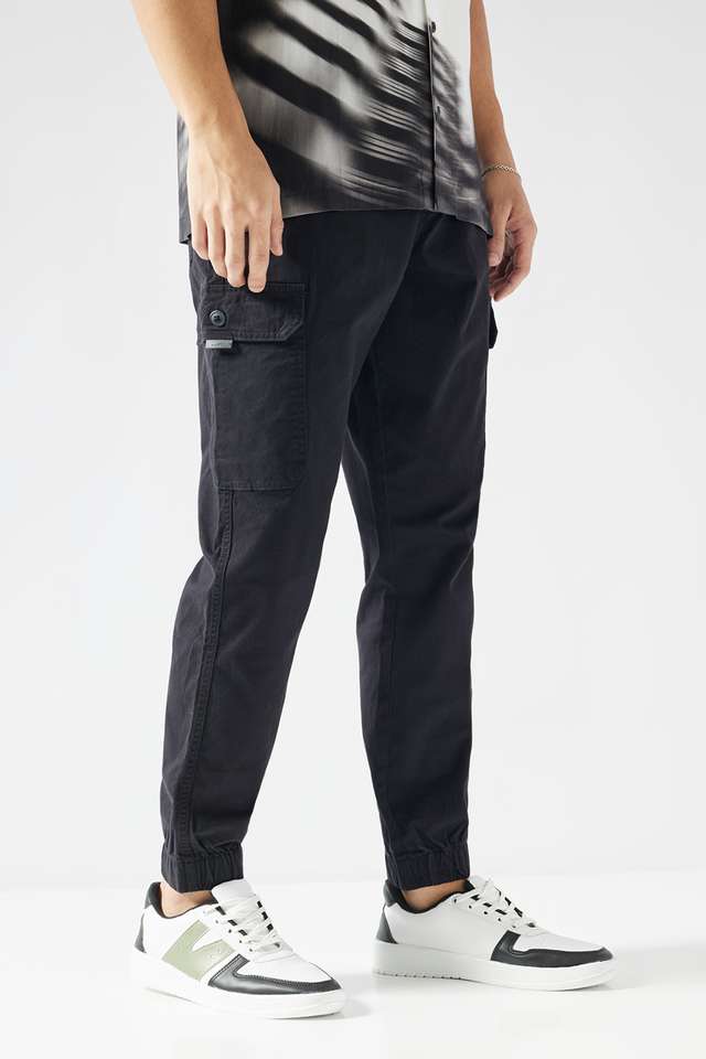 Solid-Cotton-Blend-Slim-Fit-Men-s-Joggers