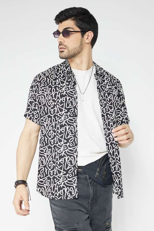 Printed-Viscose-Slim-Fit-Men-s-Casual-Wear-Shirt