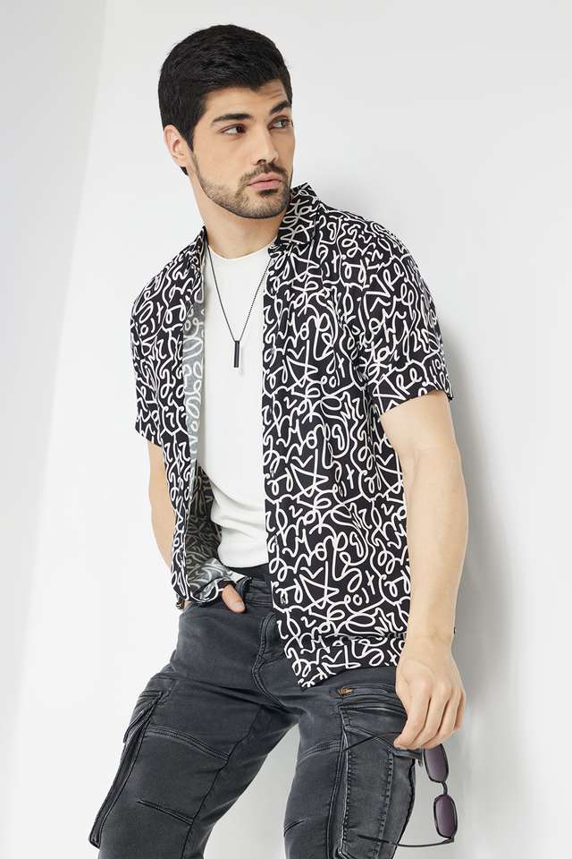 Printed-Viscose-Slim-Fit-Men-s-Casual-Wear-Shirt