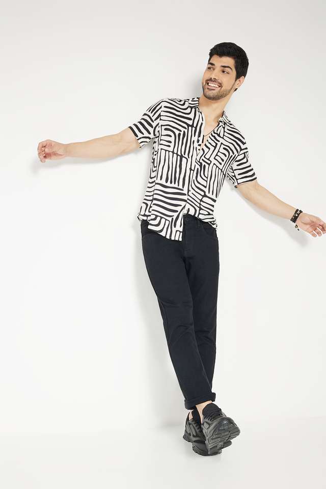 Printed-Viscose-Slim-Fit-Men-s-Casual-Wear-Shirt