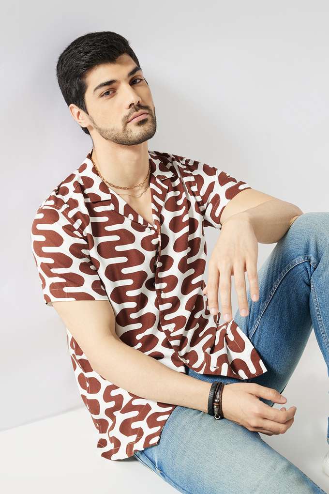 Printed-Viscose-Slim-Fit-Men-s-Casual-Wear-Shirt