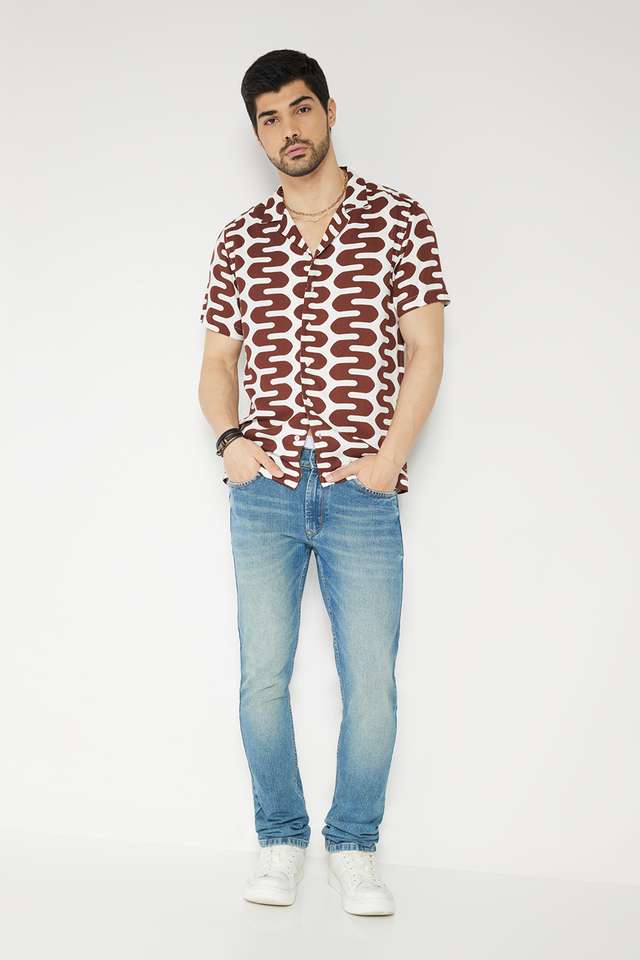 Printed-Viscose-Slim-Fit-Men-s-Casual-Wear-Shirt