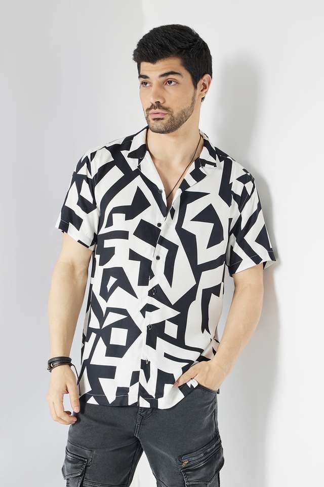 Printed-Viscose-Slim-Fit-Men-s-Casual-Wear-Shirt