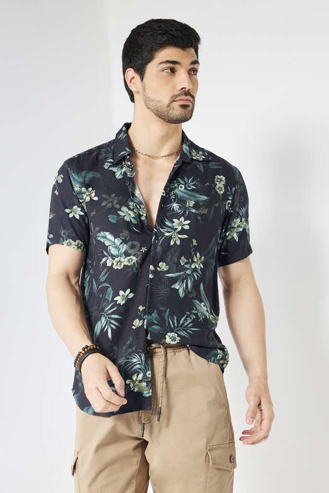 Printed-Viscose-Slim-Fit-Men-s-Casual-Wear-Shirt