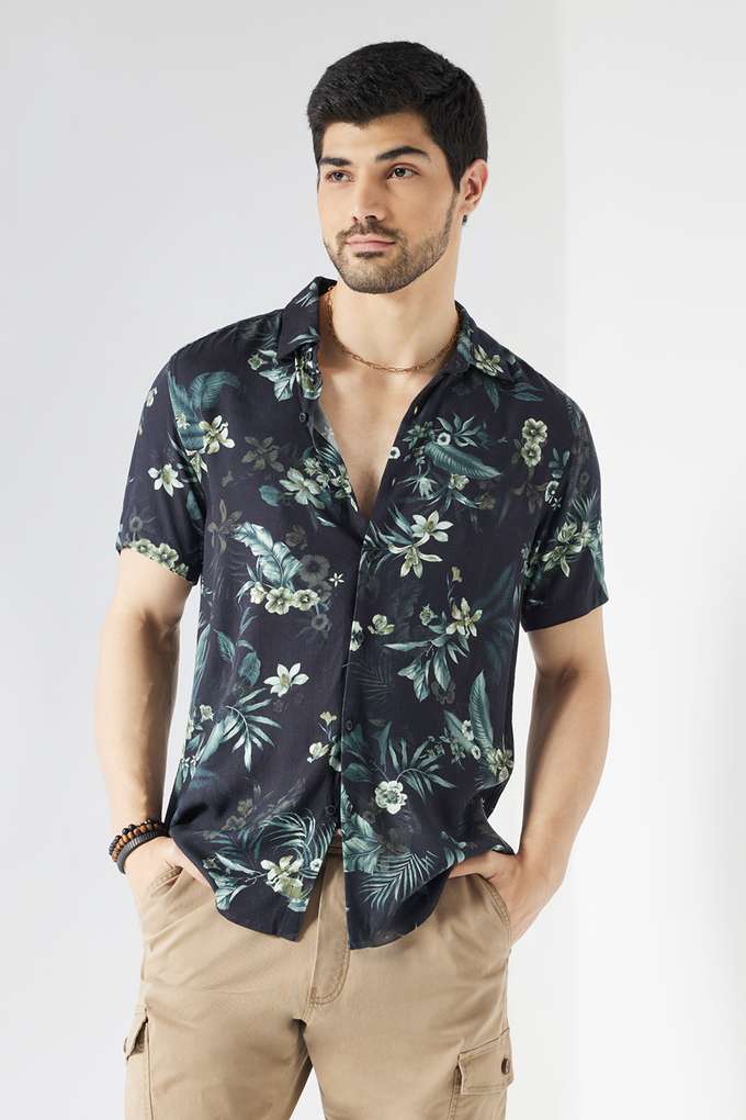 Printed-Viscose-Slim-Fit-Men-s-Casual-Wear-Shirt