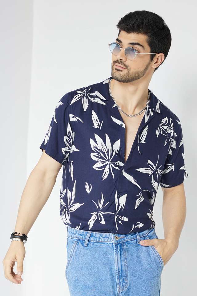 Printed-Viscose-Slim-Fit-Men-s-Casual-Wear-Shirt