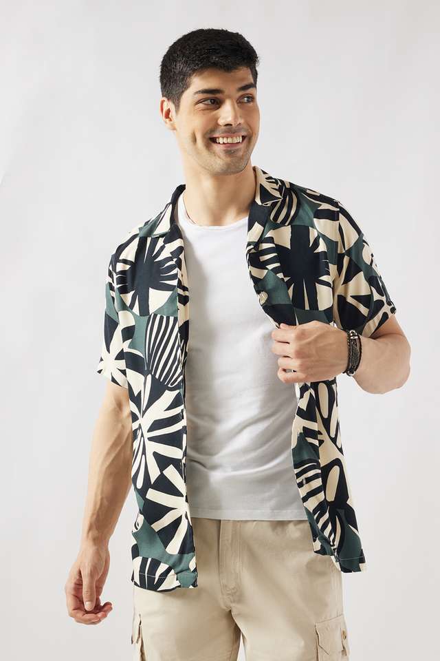 Printed-Viscose-Slim-Fit-Men-s-Casual-Wear-Shirt
