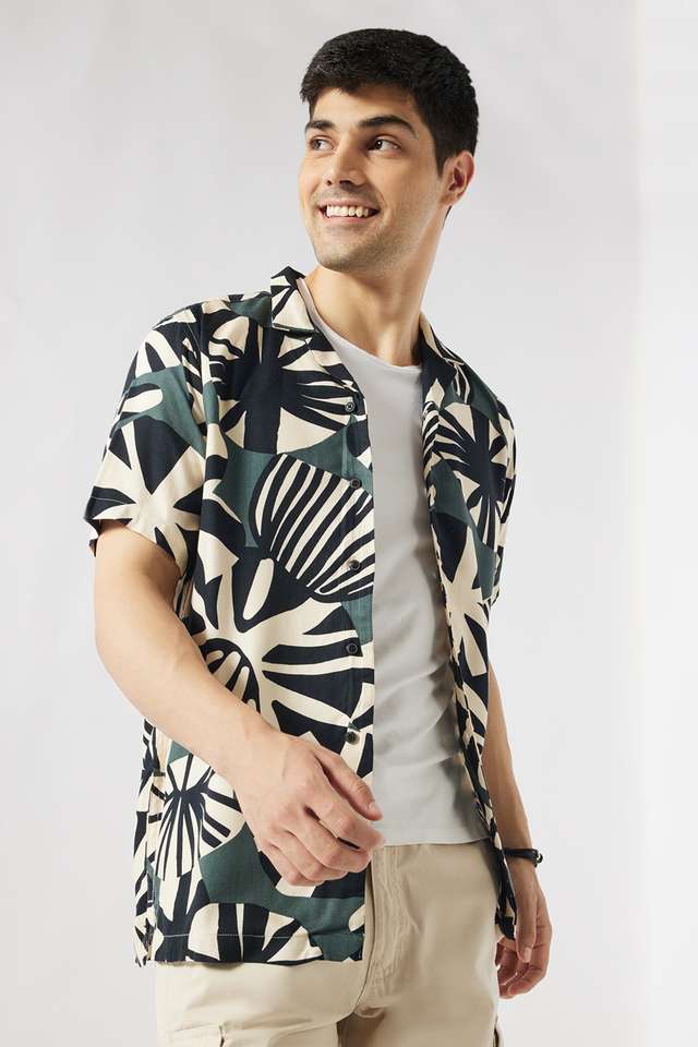 Printed-Viscose-Slim-Fit-Men-s-Casual-Wear-Shirt