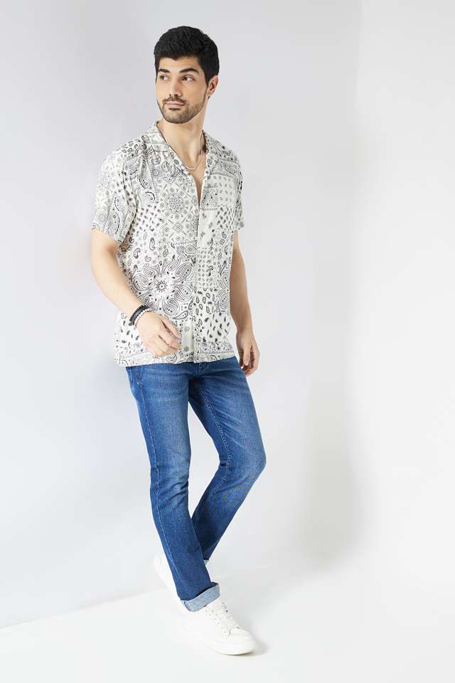 Printed-Viscose-Slim-Fit-Men-s-Casual-Wear-Shirt