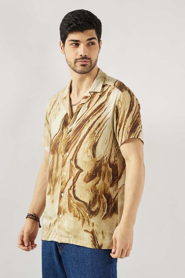 Printed-Viscose-Slim-Fit-Men-s-Casual-Wear-Shirt