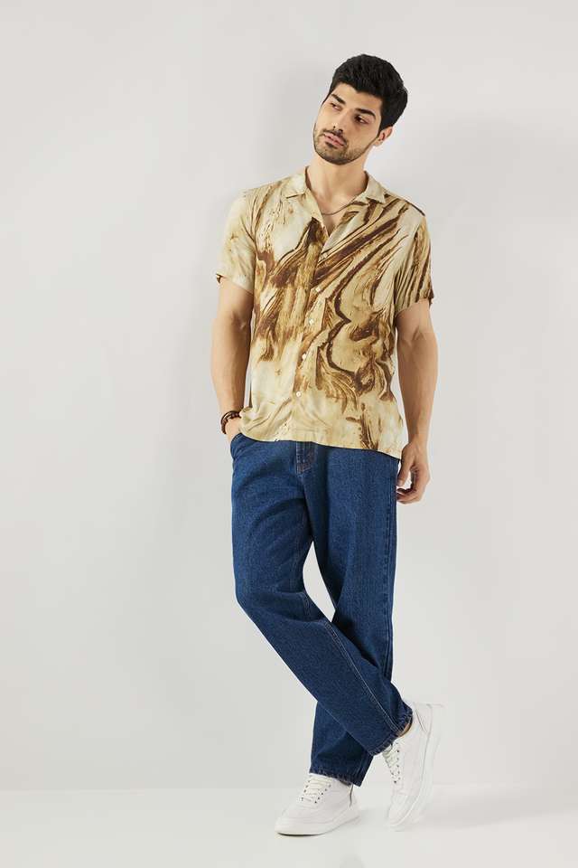Printed-Viscose-Slim-Fit-Men-s-Casual-Wear-Shirt