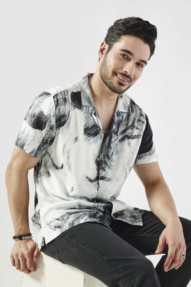 Printed-Viscose-Slim-Fit-Men-s-Casual-Wear-Shirt