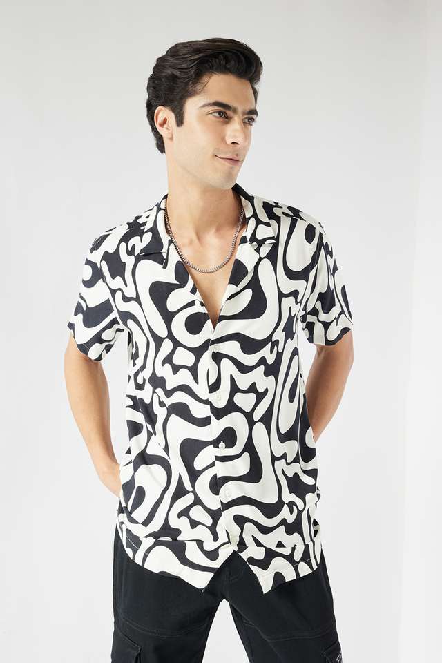 Printed-Viscose-Slim-Fit-Men-s-Casual-Wear-Shirt
