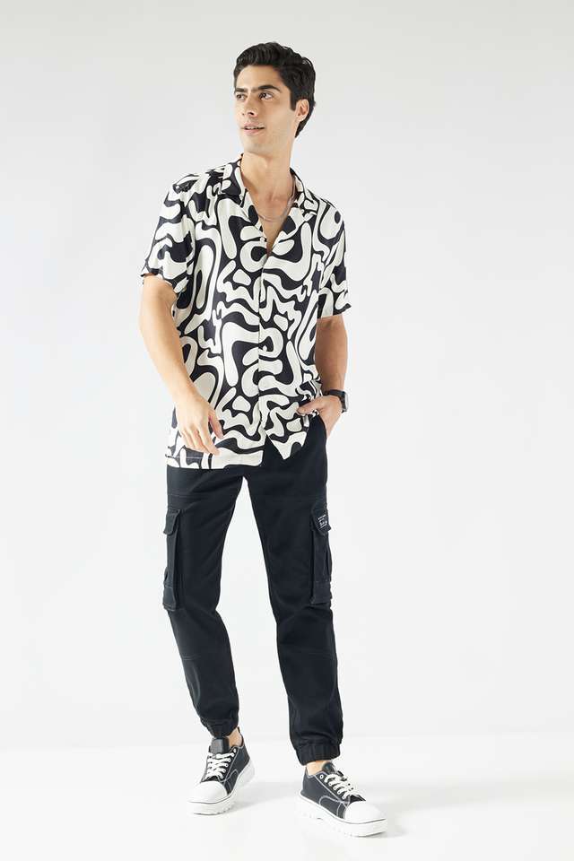 Printed-Viscose-Slim-Fit-Men-s-Casual-Wear-Shirt