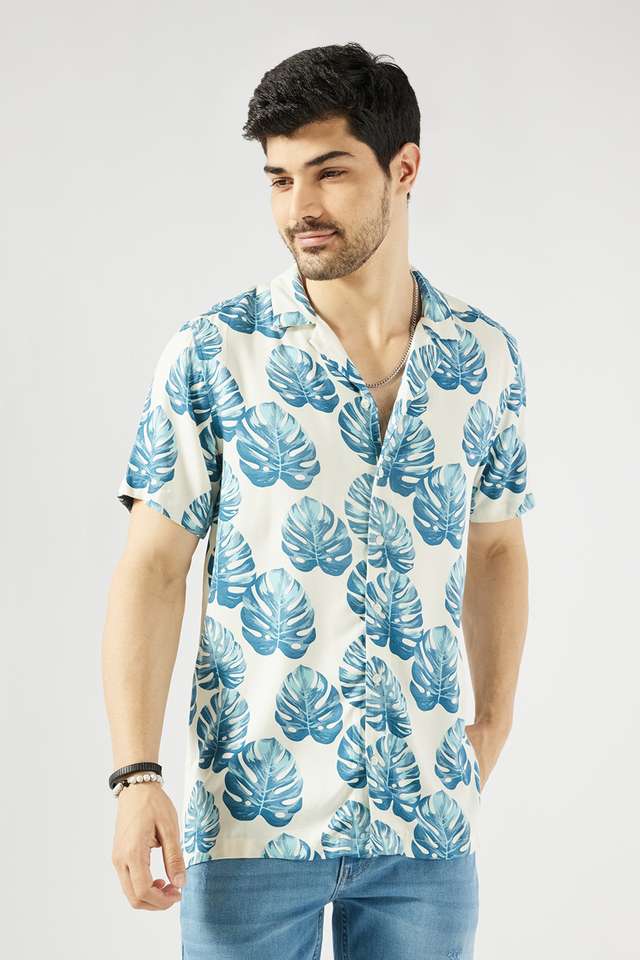 Printed-Viscose-Slim-Fit-Men-s-Casual-Wear-Shirt