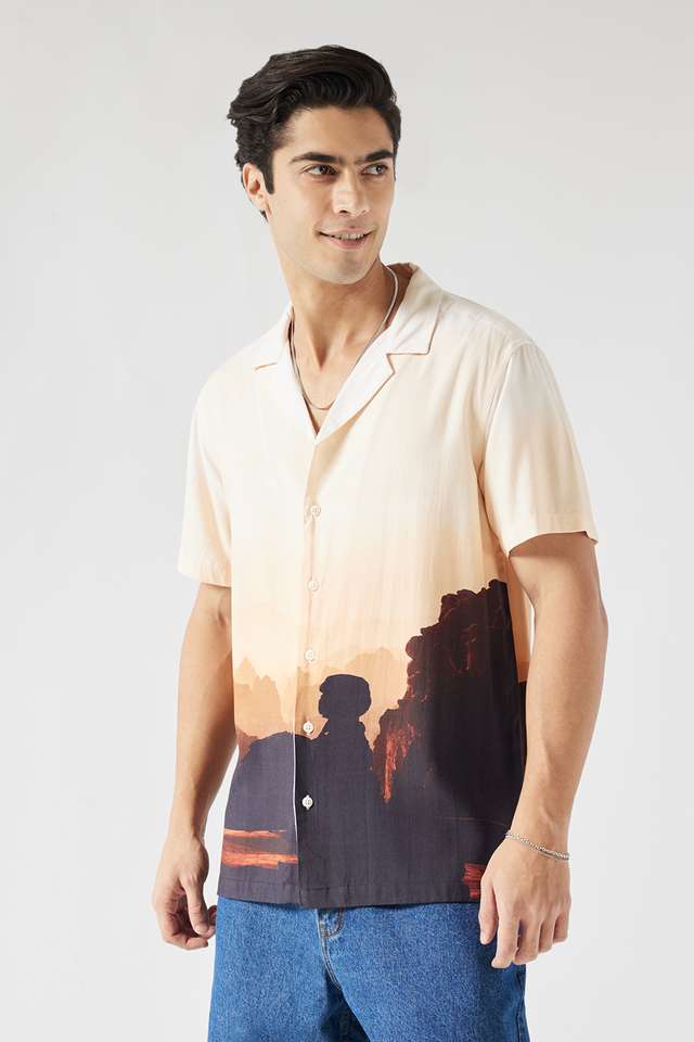 Printed-Viscose-Slim-Fit-Men-s-Casual-Wear-Shirt