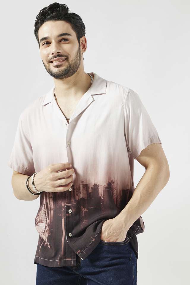 Printed-Viscose-Slim-Fit-Men-s-Casual-Wear-Shirt