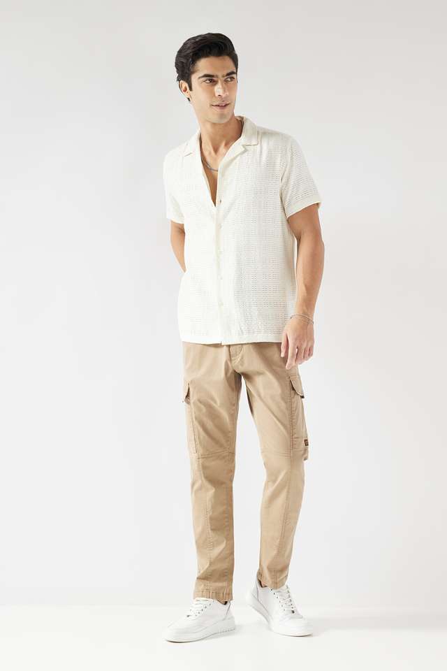 Textured-Blended-Fabric-Slim-Fit-Men-s-Casual-Wear-Shirt