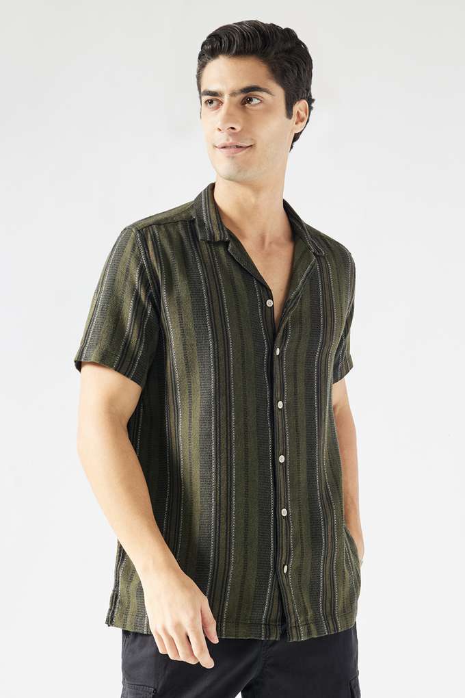 Stripes-Cotton-Slim-Fit-Men-s-Casual-Wear-Shirt