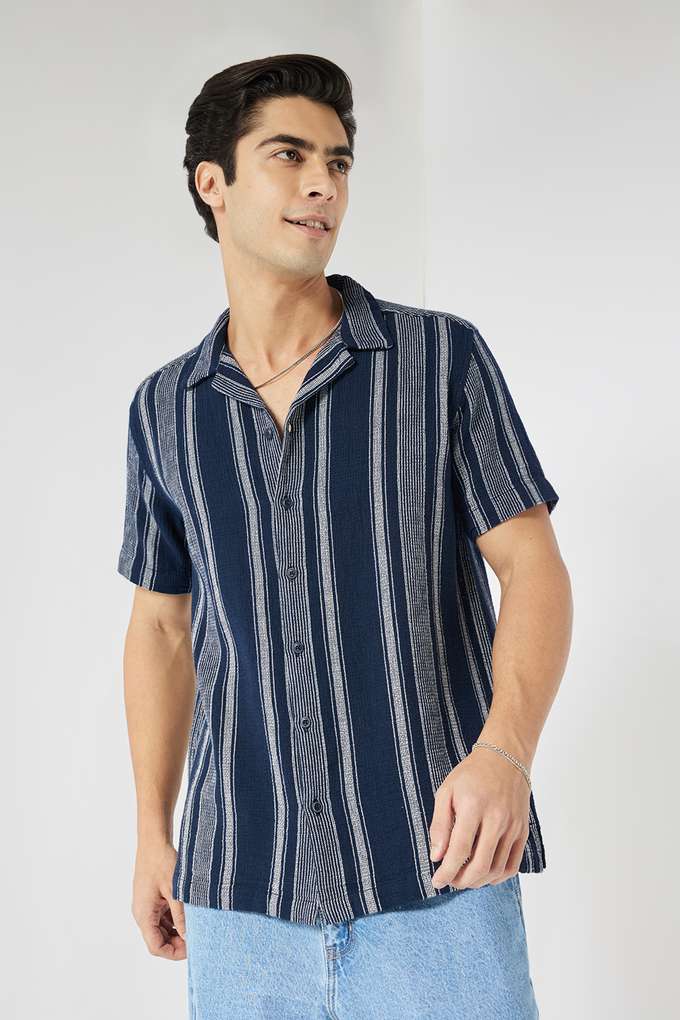 Stripes-Cotton-Slim-Fit-Men-s-Casual-Wear-Shirt