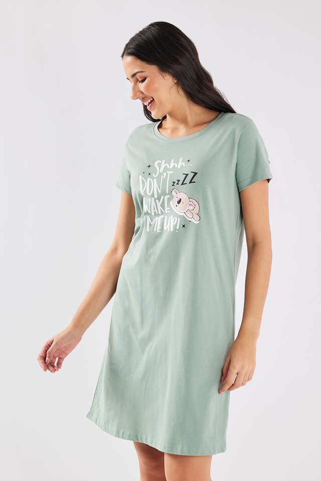 Half-Sleeves-Regular-Fit-Cotton-Women-s-Night-Dress