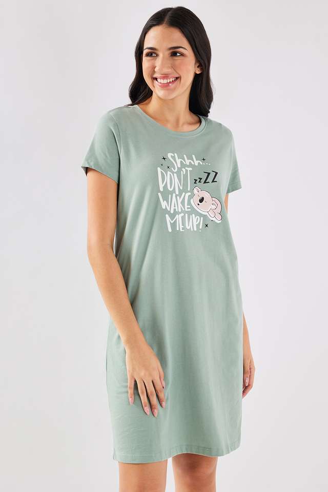 Half-Sleeves-Regular-Fit-Cotton-Women-s-Night-Dress