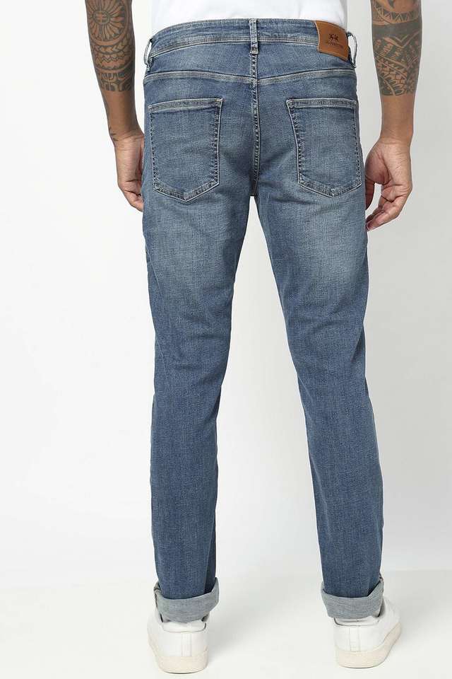 Light-Wash-Cotton-Slim-Fit-Men-s-Jeans
