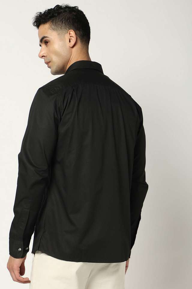 Solid-Cotton-Super-Slim-Fit-Men-s-Casual-Wear-Shirt